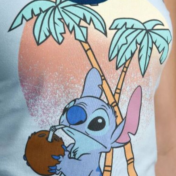 Disney Lilo & Stitch Sunset Glitter Girls Halter Top - Picture 4 of 4